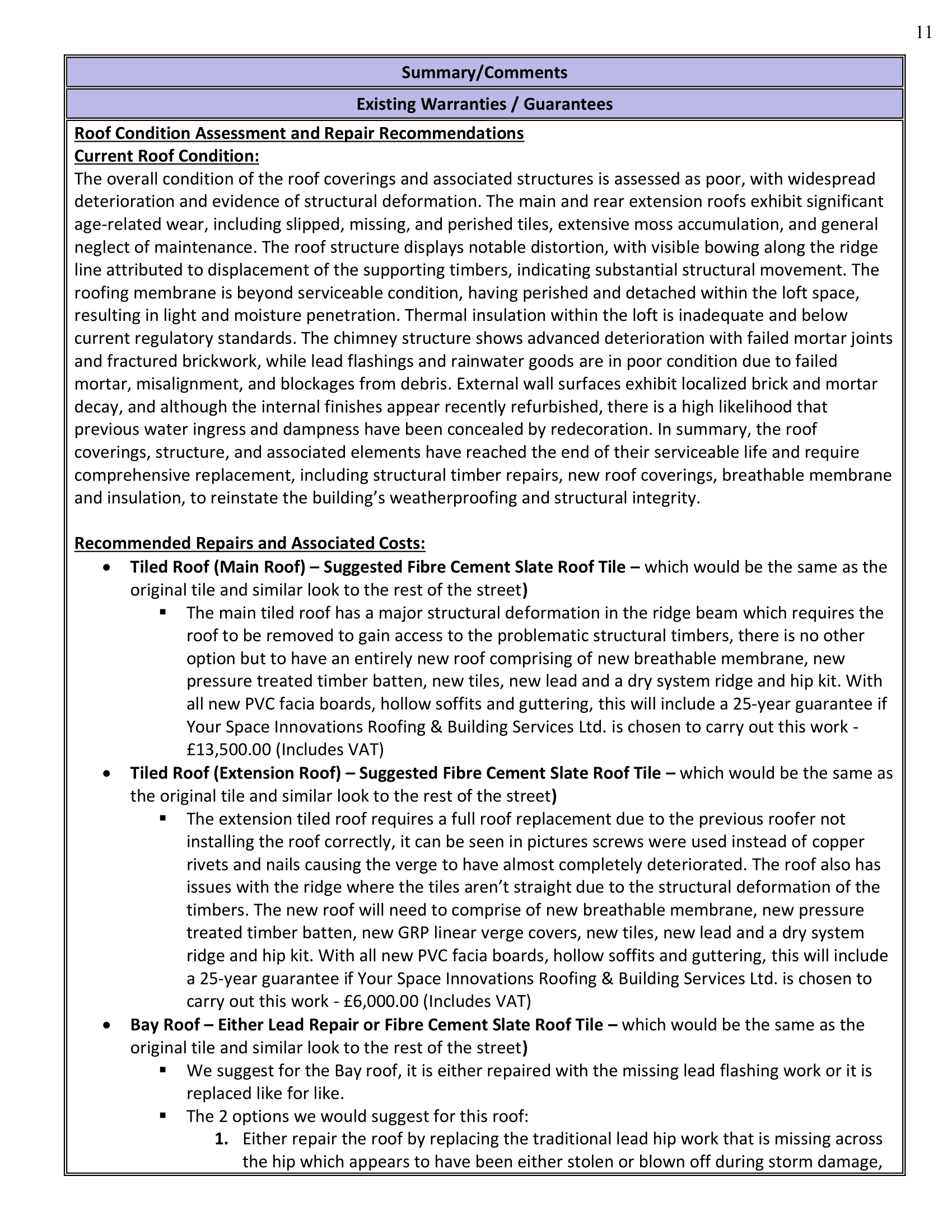 Inspection Report estate agent version BEST-11