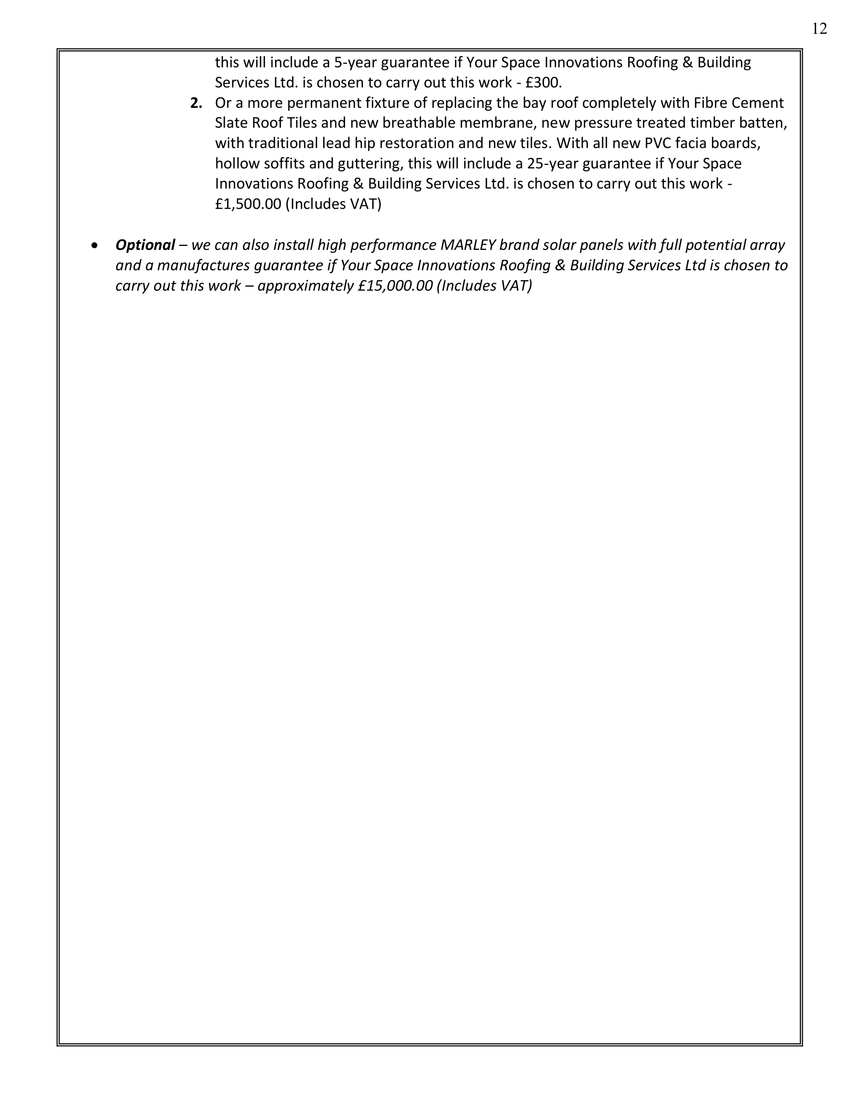 Inspection Report estate agent version BEST-12