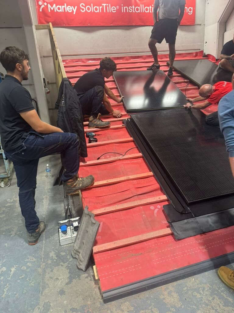 Marley_Installation_Solar_Panel_Training_Your_Space_Innovations_Roofing_&_Building_Services_Ltd Solar-panel installation training