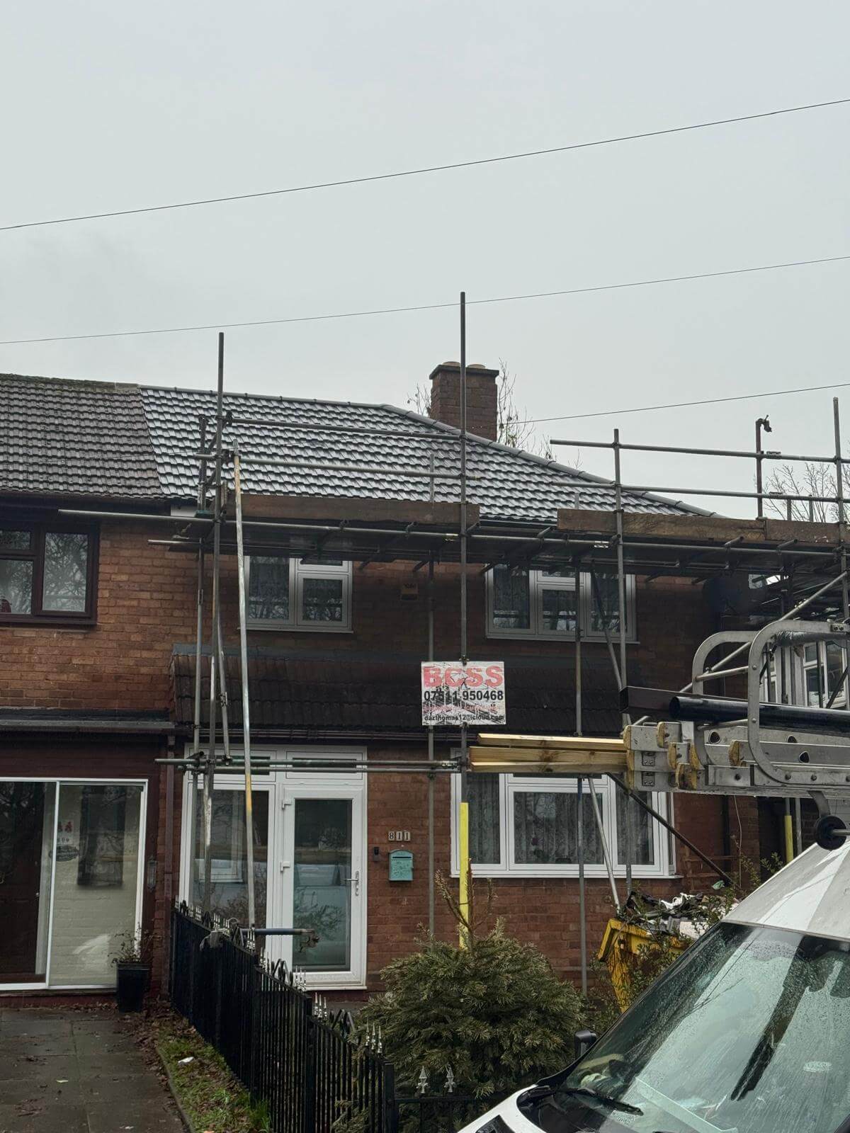 New_Tiled_Roof_Scaffolding_Pitched_Your_Space_Innovations_Roofing_&_Building_Services_Ltd New pitched tiled roof with scaffolding
